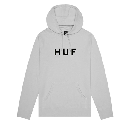 HUF ESSENTIALS OG LOGO HO GREY HEATHER S