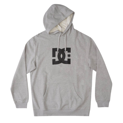 DC DC STAR HOODIE HEATHER GREY S