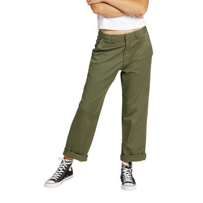 VOLCOM FROCHICKIE BOYFRIEND W ARMY GREEN COMBO 28