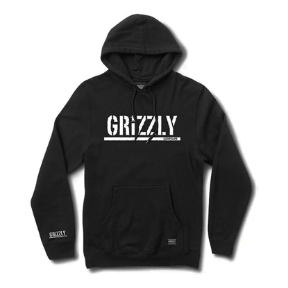 GRIZZLY GRIPTAPE OG STAMP HOODIE BLACK/WHITE M