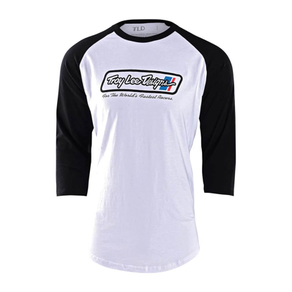 TROY LEE DESIGNS GO FASTER RAGLAN WHITE / BLACK L