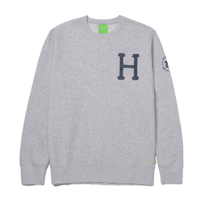 HUF FOREVER CREW PULLOVER ATHLETIC HEATHER L