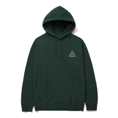 HUF ESSENTIALS TRIPLE TRIANGLE PULLOVER HOODIE FOREST GREEN M