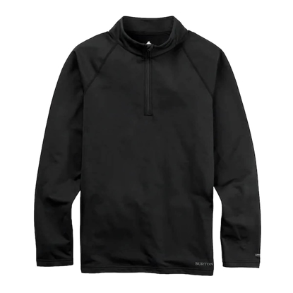 BURTON HEAVYWEIGHT X BASE LAYER QUARTER-ZIP TRUE BLACK L