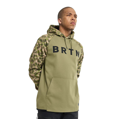 BURTON CROWN WEATHERPROOF PULLOVER HOODIE MRTINI OLIVE/FELIDA M