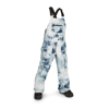 VOLCOM BARKLEY INSULATED KID BIB OVERALL PANTS STORM TIE-DYE XS