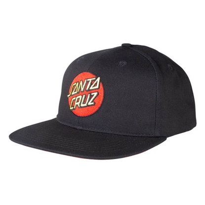 SANTA CRUZ CLASSIC DOT SNAPBACK HAT BLACK UNI