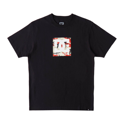 DC DC SQUARE STAR FILL HSS T-SHIRT BLACK/FIRE CAMO M