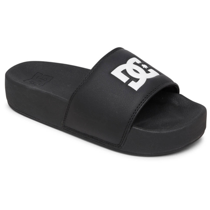 DC DC SLIDE PLATFORM BLACK/BLACK/WHITE 38