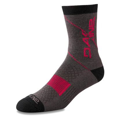 DAKINE BERM CREW SOCK GREY/RED M/L