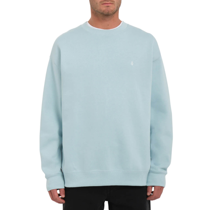 VOLCOM SINGLE STONE CREW PULLOVER MISTY BLUE M