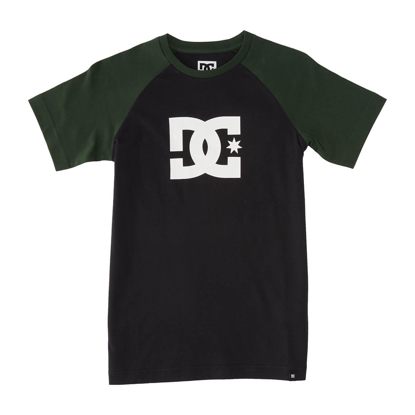 DC DC STAR RAGLAN SS BOY BLACK/SYCAMORE M/12