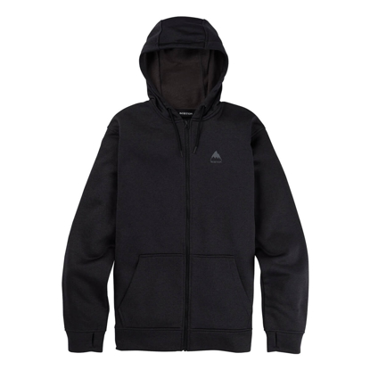 BURTON MEN'S BURTON OAK FULL-ZIP HOODIE TRUE BLACK HEATHER S