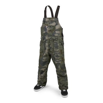 VOLCOM RAIN GORE-TEX BIB OVERALL CLOUDWASH CAMO M