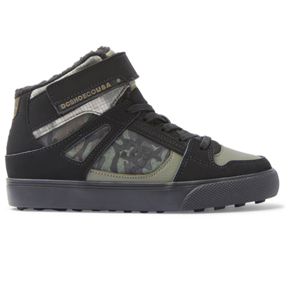 DC PURE HIGH-TOP WNT EV OLIVE CAMOUFLAGE 32