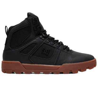 DC PURE HIGH-TOP WR BOOT BLACK/GUM 46