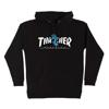 SANTA CRUZ THRASHER SCREAMING LOGO HOODED PULLOVER BLACK L