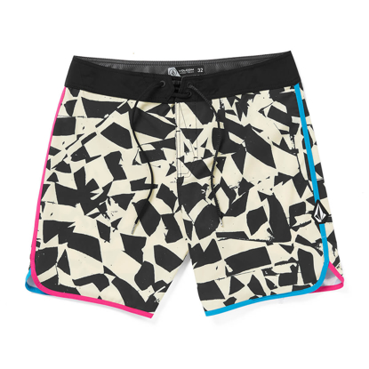 VOLCOM LIDO PRINT SCALLOP MOD 19 BLACK WHITE 30