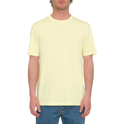 VOLCOM STONE BLANKS BASIC T-SHIRT AURA YELLOW L