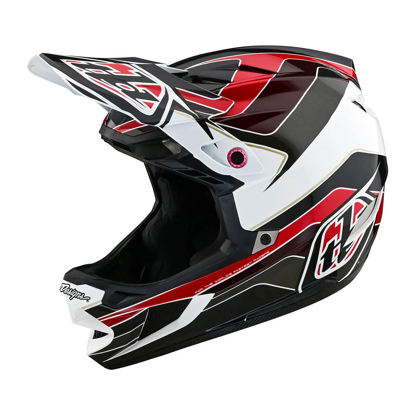 TROY LEE DESIGNS D4 POLYACRYLITE HELMET BLOCK CHARCOAL / RED M