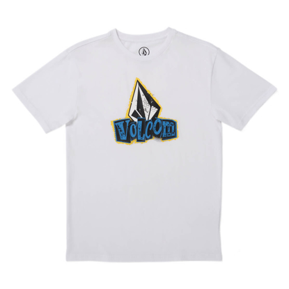 VOLCOM STICKER STAMP T-SHIRT KID WHITE XL