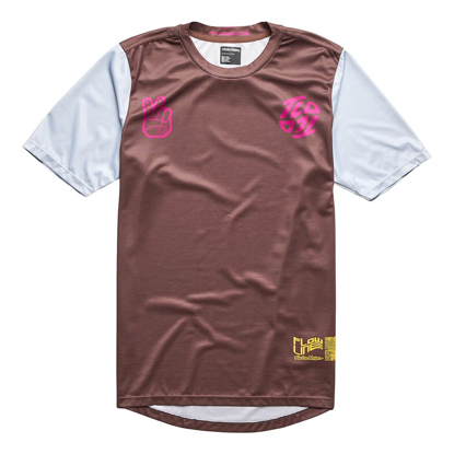 TROY LEE DESIGNS FLOWLINE SS JERSEY FLIPPED CHOCOLATE L