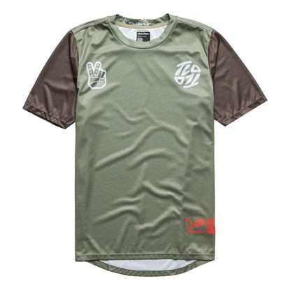 TROY LEE DESIGNS FLOWLINE SS JERSEY FLIPPED OLIVE L