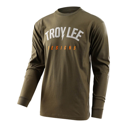 TROY LEE DESIGNS BOLT LONG SLEEVE TEE MILITARY GREEN L