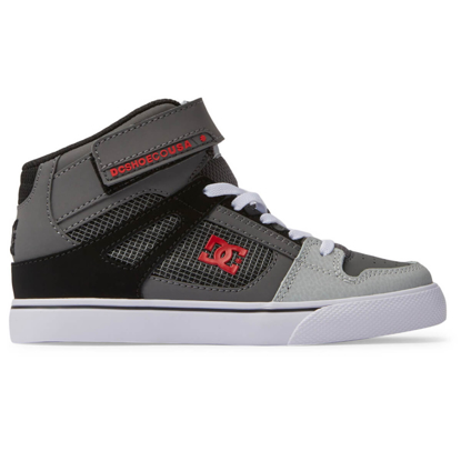 DC PURE HIGH-TOP EV RED/HEATHER GREY 35