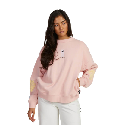 RVCA ALMOST EVERYTHING POCKET CREW BLUSH S