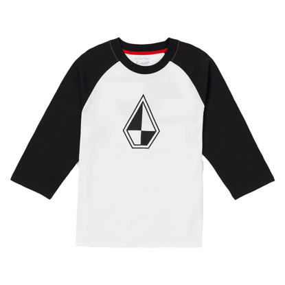 VOLCOM SCHROFF X VOLCOM 3/4 RAGLAN WHITE XL