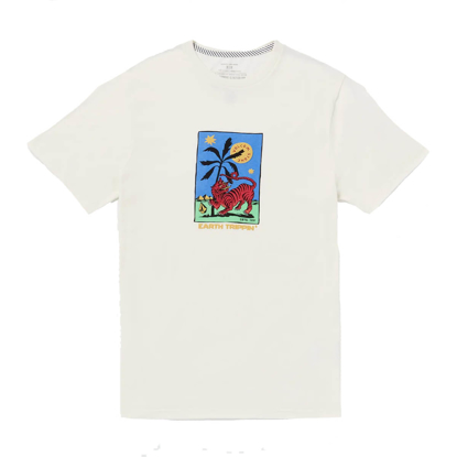 VOLCOM TAROT TIGER FTY T-SHIRT OFF WHITE L