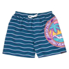 SANTA CRUZ YOUTH PARADISE BREAK TIDAL TEAL WAVE STRIPE 10-12