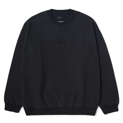 HUF MASON CREWNECK PULLOVER WASHED BLACK M