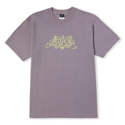 HUF OUTLINES T-SHIRT LIGHT PLUM M