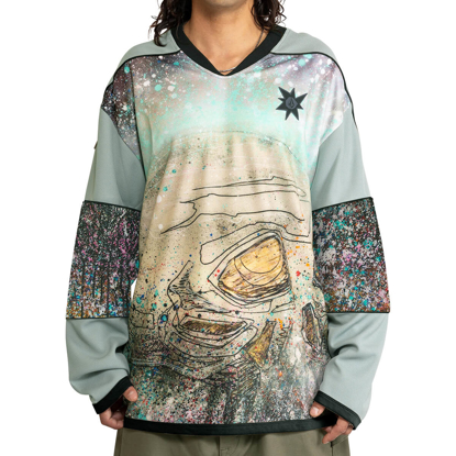 VOLCOM TT B IGUCHI KNIT LS CYPRESS GREEN M