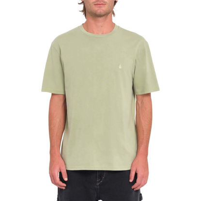 VOLCOM SOLID STONE EMB T-SHIRT GREEN TEA L