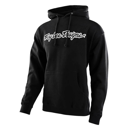 TROY LEE DESIGNS SIGNATURE PULLOVER HOODIE BLACK 2XL