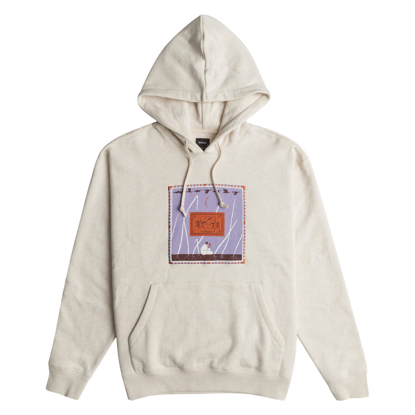 RVCA GABRIELLE MONCEAUX HOODIE OATMEAL HEATHER M