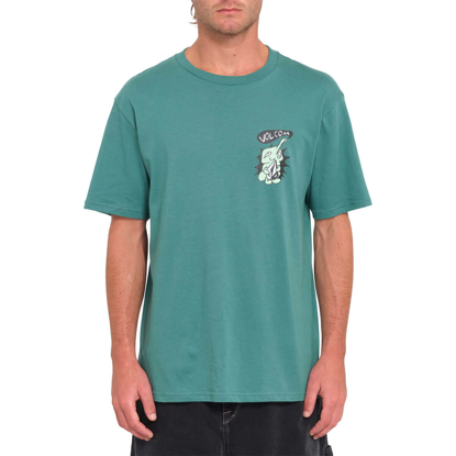 VOLCOM SANTI STONED BSC T-SHIRT SEA GREEN XL