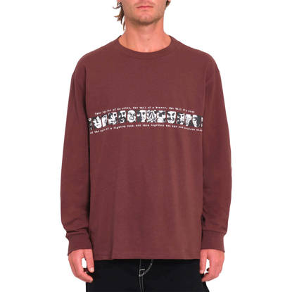 VOLCOM SKATE VITALS REMY LONG SLEEVE 2 MERLOT S