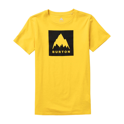 BURTON KIDS' CLASSIC HIGH MOUNTAIN SHORT SLEEVE T-SHIRT GOLDENROD L