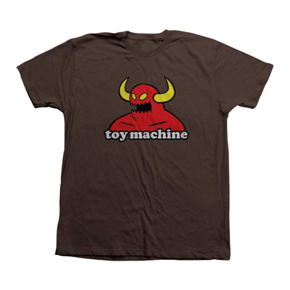 TOY MACHINE MONSTER T-SHIRT BROWN M