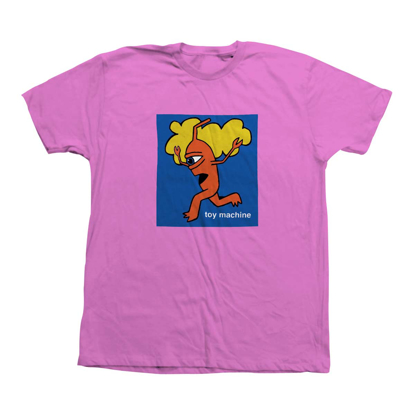 TOY MACHINE EARLY SECT T-SHIRT PINK L