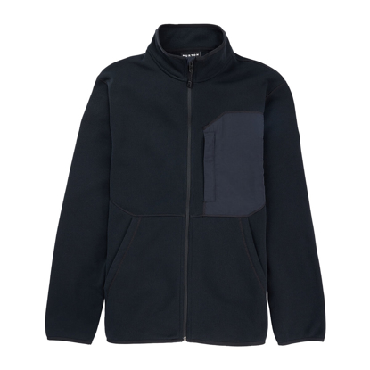 BURTON RUNIN FULL-ZIP FLEECE TRUE BLACK L