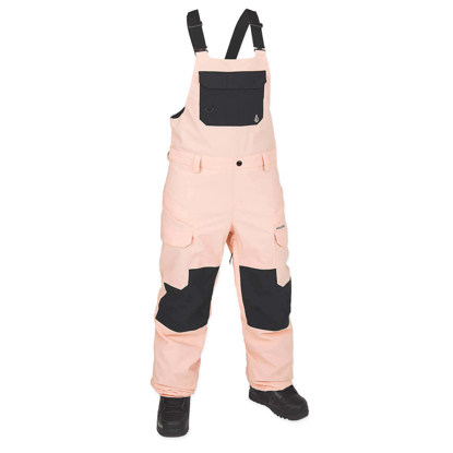 VOLCOM CRESTON 3D STRETCH BIB OVERALL CORAL HAZE M