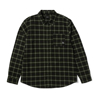 HUF MODAL L/S PLAID SHIRT OLIVE XL