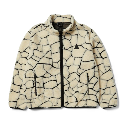 HUF HUF QUAKE HIGH PILE ZIP FLEECE NATURAL L