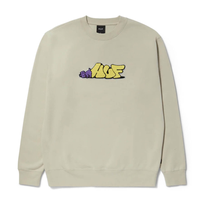 HUF DOG SENSE CREWNECK STONE M