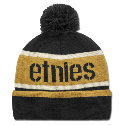 ETNIES STENCIL POM BEANIE BLACK/GOLD UNI